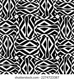 Vector monochrome pattern, Abstract texture for fabric print, card, table cloth, furniture, banner, cover, invitation, decoration, wrapping.seamless repeating pattern.Black and 
white color.
