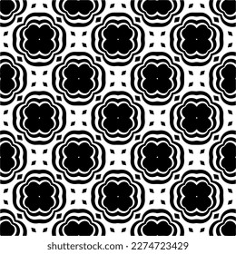 Vector monochrome pattern, Abstract texture for fabric print, card, table cloth, furniture, banner, cover, invitation, decoration, wrapping.seamless repeating pattern.Black and 
white color.