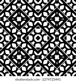 Vector monochrome pattern, Abstract texture for fabric print, card, table cloth, furniture, banner, cover, invitation, decoration, wrapping.seamless repeating pattern.Black and 
white color.