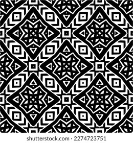 Vector monochrome pattern, Abstract texture for fabric print, card, table cloth, furniture, banner, cover, invitation, decoration, wrapping.seamless repeating pattern.Black and 
white color.