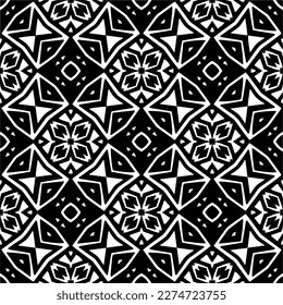 Vector monochrome pattern, Abstract texture for fabric print, card, table cloth, furniture, banner, cover, invitation, decoration, wrapping.seamless repeating pattern.Black and 
white color.