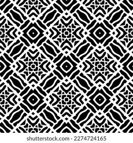 Vector monochrome pattern, Abstract texture for fabric print, card, table cloth, furniture, banner, cover, invitation, decoration, wrapping.seamless repeating pattern.Black and 
white color.
