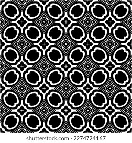Vector monochrome pattern, Abstract texture for fabric print, card, table cloth, furniture, banner, cover, invitation, decoration, wrapping.seamless repeating pattern.Black and 
white color.