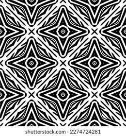 Vector monochrome pattern, Abstract texture for fabric print, card, table cloth, furniture, banner, cover, invitation, decoration, wrapping.seamless repeating pattern.Black and 
white color.

