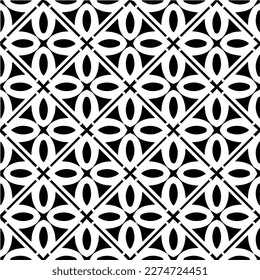Vector monochrome pattern, Abstract texture for fabric print, card, table cloth, furniture, banner, cover, invitation, decoration, wrapping.seamless repeating pattern.Black and 
white color.