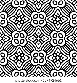 Vector monochrome pattern, Abstract texture for fabric print, card, table cloth, furniture, banner, cover, invitation, decoration, wrapping.seamless repeating pattern.Black and 
white color.
