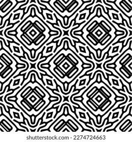 Vector monochrome pattern, Abstract texture for fabric print, card, table cloth, furniture, banner, cover, invitation, decoration, wrapping.seamless repeating pattern.Black and 
white color.
