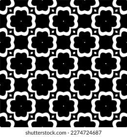 Vector monochrome pattern, Abstract texture for fabric print, card, table cloth, furniture, banner, cover, invitation, decoration, wrapping.seamless repeating pattern.Black and 
white color.