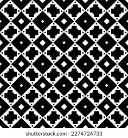 Vector monochrome pattern, Abstract texture for fabric print, card, table cloth, furniture, banner, cover, invitation, decoration, wrapping.seamless repeating pattern.Black and 
white color.