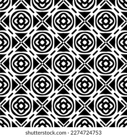 Vector monochrome pattern, Abstract texture for fabric print, card, table cloth, furniture, banner, cover, invitation, decoration, wrapping.seamless repeating pattern.Black and 
white color.