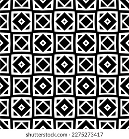 Vector monochrome pattern, Abstract texture for fabric print, card, table cloth, furniture, banner, cover, invitation, decoration, wrapping.seamless repeating pattern.Black and white color.