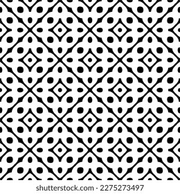Vector monochrome pattern, Abstract texture for fabric print, card, table cloth, furniture, banner, cover, invitation, decoration, wrapping.seamless repeating pattern.Black and white color.