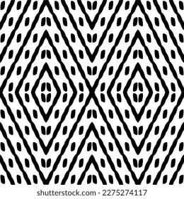 Vector monochrome pattern, Abstract texture for fabric print, card, table cloth, furniture, banner, cover, invitation, decoration, wrapping.seamless repeating pattern.Black and 
white color.