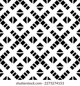 Vector monochrome pattern, Abstract texture for fabric print, card, table cloth, furniture, banner, cover, invitation, decoration, wrapping.seamless repeating pattern.Black and white color.