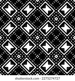 Vector monochrome pattern, Abstract texture for fabric print, card, table cloth, furniture, banner, cover, invitation, decoration, wrapping.seamless repeating pattern.Black and white color.