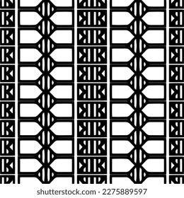 Vector monochrome pattern, Abstract texture for fabric print, card, table cloth, furniture, banner, cover, invitation, decoration, wrapping.seamless repeating pattern.Black and white color.