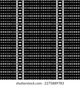Vector monochrome pattern, Abstract texture for fabric print, card, table cloth, furniture, banner, cover, invitation, decoration, wrapping.seamless repeating pattern.Black and white color.