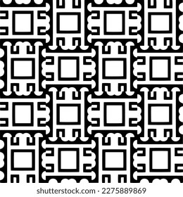Vector monochrome pattern, Abstract texture for fabric print, card, table cloth, furniture, banner, cover, invitation, decoration, wrapping.seamless repeating pattern.Black and white color.