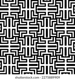 Vector monochrome pattern, Abstract texture for fabric print, card, table cloth, furniture, banner, cover, invitation, decoration, wrapping.seamless repeating pattern.Black and white color.