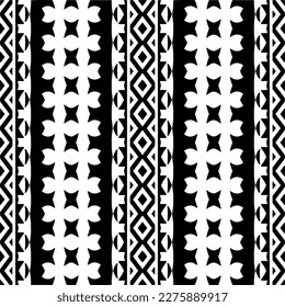 Vector monochrome pattern, Abstract texture for fabric print, card, table cloth, furniture, banner, cover, invitation, decoration, wrapping.seamless repeating pattern.Black and white color.