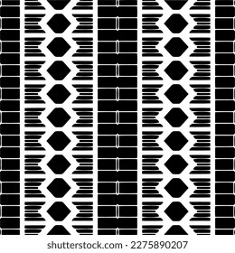 Vector monochrome pattern, Abstract texture for fabric print, card, table cloth, furniture, banner, cover, invitation, decoration, wrapping.seamless repeating pattern.Black and white color.