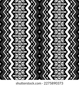 Vector monochrome pattern, Abstract texture for fabric print, card, table cloth, furniture, banner, cover, invitation, decoration, wrapping.seamless repeating pattern.Black and white color.