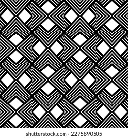 Vector monochrome pattern, Abstract texture for fabric print, card, table cloth, furniture, banner, cover, invitation, decoration, wrapping.seamless repeating pattern.Black and white color.