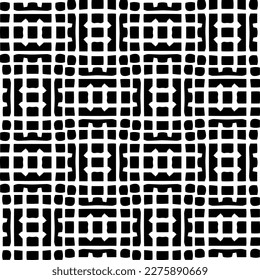 Vector monochrome pattern, Abstract texture for fabric print, card, table cloth, furniture, banner, cover, invitation, decoration, wrapping.seamless repeating pattern.Black and white color.