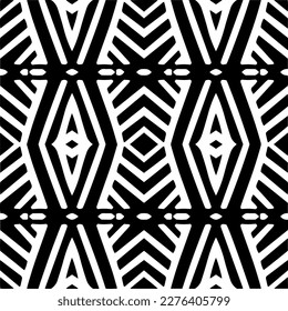 Vector monochrome pattern, Abstract texture for fabric print, card, table cloth, furniture, banner, cover, invitation, decoration, wrapping.seamless repeating pattern.Black and white color.