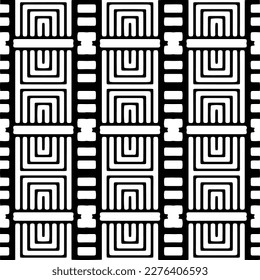 Vector monochrome pattern, Abstract texture for fabric print, card, table cloth, furniture, banner, cover, invitation, decoration, wrapping.seamless repeating pattern.Black and white color.