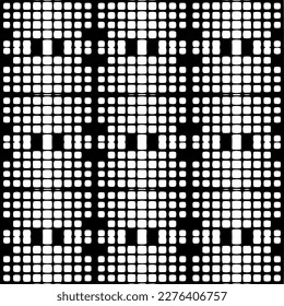 Vector monochrome pattern, Abstract texture for fabric print, card, table cloth, furniture, banner, cover, invitation, decoration, wrapping.seamless repeating pattern.Black and white color.