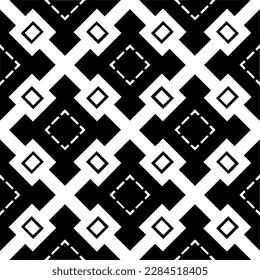 Vector monochrome pattern, Abstract texture for fabric print, card, table cloth, furniture, banner, cover, invitation, decoration, wrapping.seamless repeating pattern.Black and 
white color.