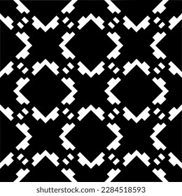 Vector monochrome pattern, Abstract texture for fabric print, card, table cloth, furniture, banner, cover, invitation, decoration, wrapping.seamless repeating pattern.Black and 
white color.
