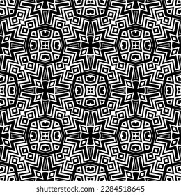 Vector monochrome pattern, Abstract texture for fabric print, card, table cloth, furniture, banner, cover, invitation, decoration, wrapping.seamless repeating pattern.Black and 
white color.