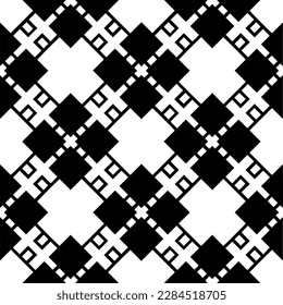 Vector monochrome pattern, Abstract texture for fabric print, card, table cloth, furniture, banner, cover, invitation, decoration, wrapping.seamless repeating pattern.Black and 
white color.