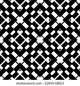 Vector monochrome pattern, Abstract texture for fabric print, card, table cloth, furniture, banner, cover, invitation, decoration, wrapping.seamless repeating pattern.Black and 
white color.