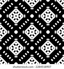Vector monochrome pattern, Abstract texture for fabric print, card, table cloth, furniture, banner, cover, invitation, decoration, wrapping.seamless repeating pattern.Black and 
white color.