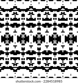 Vector monochrome pattern, Abstract texture for fabric print, card, table cloth, furniture, banner, cover, invitation, decoration, wrapping.seamless repeating pattern.Black and 
white color.