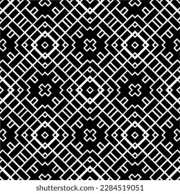 Vector monochrome pattern, Abstract texture for fabric print, card, table cloth, furniture, banner, cover, invitation, decoration, wrapping.seamless repeating pattern.Black and 
white color.