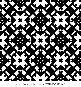 Vector monochrome pattern, Abstract texture for fabric print, card, table cloth, furniture, banner, cover, invitation, decoration, wrapping.seamless repeating pattern.Black and 
white color.