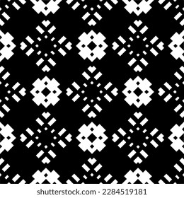 Vector monochrome pattern, Abstract texture for fabric print, card, table cloth, furniture, banner, cover, invitation, decoration, wrapping.seamless repeating pattern.Black and 
white color.
