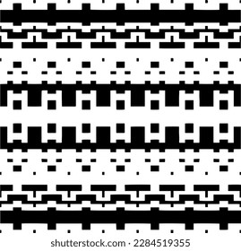 Vector monochrome pattern, Abstract texture for fabric print, card, table cloth, furniture, banner, cover, invitation, decoration, wrapping.seamless repeating pattern.Black and 
white color.