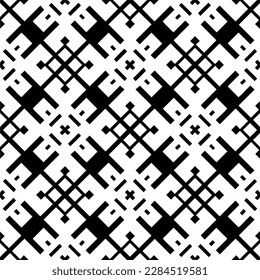 Vector monochrome pattern, Abstract texture for fabric print, card, table cloth, furniture, banner, cover, invitation, decoration, wrapping.seamless repeating pattern.Black and 
white color.