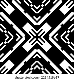Vector monochrome pattern, Abstract texture for fabric print, card, table cloth, furniture, banner, cover, invitation, decoration, wrapping.seamless repeating pattern.Black and 
white color.