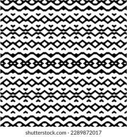 Vector monochrome pattern, Abstract texture for fabric print, card, table cloth, furniture, banner, cover, invitation, decoration, wrapping.seamless repeating pattern.Black and white color.