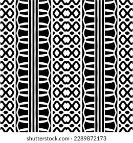Vector monochrome pattern, Abstract texture for fabric print, card, table cloth, furniture, banner, cover, invitation, decoration, wrapping.seamless repeating pattern.Black and white color.