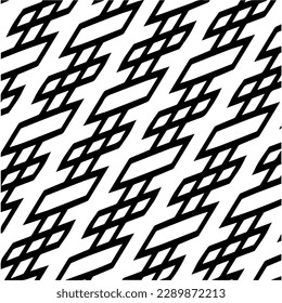 Vector monochrome pattern, Abstract texture for fabric print, card, table cloth, furniture, banner, cover, invitation, decoration, wrapping.seamless repeating pattern.Black and white color.