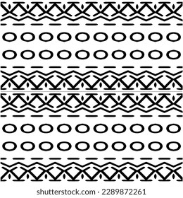 Vector monochrome pattern, Abstract texture for fabric print, card, table cloth, furniture, banner, cover, invitation, decoration, wrapping.seamless repeating pattern.Black and white color.