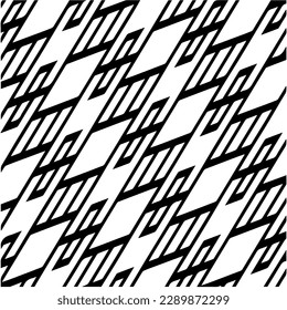 Vector monochrome pattern, Abstract texture for fabric print, card, table cloth, furniture, banner, cover, invitation, decoration, wrapping.seamless repeating pattern.Black and white color.