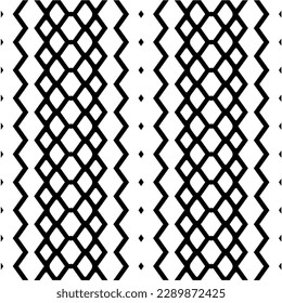 Vector monochrome pattern, Abstract texture for fabric print, card, table cloth, furniture, banner, cover, invitation, decoration, wrapping.seamless repeating pattern.Black and white color.
